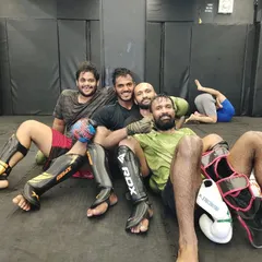 We are the brothers from the wolf pack. After a tough sparring session, the respect and bond is stronger than ever.
