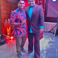 A photo with the legend himself, Shankar Mahadevan, at a family event.