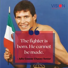 "The fighter is born. He cannot be made." A powerful quote from Julio Ceasar Chavez Senior that speaks to the innate warrior spirit I aim to uncover in every student.