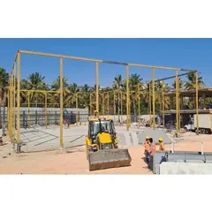 A duplicate image of the structural framework going up at Vaishnavi Tech Park.