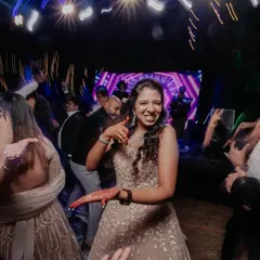 The bride owning the dance floor at her cocktail party. Her energy was absolutely infectious.