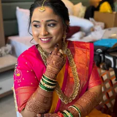 A close-up of the bride's radiant face. The makeup enhances her features without being loud, staying true to my philosophy of honest, unfiltered bridal beauty.
