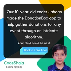 We are incredibly proud of our student Jahaan, who designed the 'DonationBox' app. He developed a unique algorithm to help organize and verify donations for events, showcasing advanced problem-solving and coding skills.