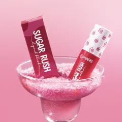 This close-up hero shot for Mars Cosmetics features their "Sugar Rush" blush in a pink slushie. The concept was to make the product look as delicious and refreshing as a sweet treat.