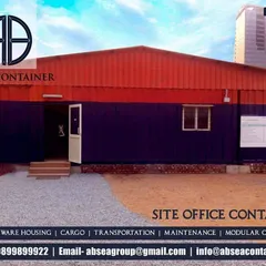 A large site office container built for a corporate client, featuring a durable exterior finish and practical design. These structures are built to withstand harsh site conditions.