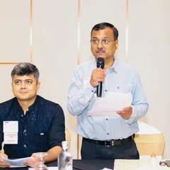 Giving a feature presentation at my BNI Lucknow chapter. I shared how I apply the 16 zones of Mahavastu, Jyotish, and Prakriti analysis to homes, showrooms, and real estate projects.