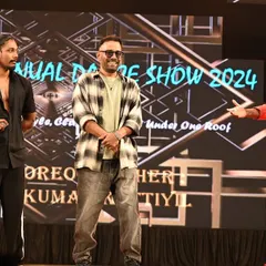 Sharing the stage with celebrated choreographer and director Dharmesh Yelande. I am experienced in hosting events with high-profile guests, ensuring the program flows smoothly while keeping the energy and interaction high for everyone.