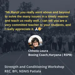 "Mr. Ranjit you really went above and beyond... I can tell you are a very committed teacher to your students." - Chhoto Loura, Boxing Coach.