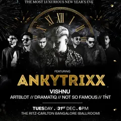 Kicking off the new year at one of the most luxurious venues, The Ritz-Carlton Bangalore. This poster captures the scale of our 'Reflection 2025' New Year's Eve event, where I shared the stage with top artists like Ankytrixx.