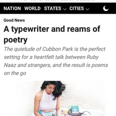 Another look at the wonderful article by The New Indian Express. Seeing my work recognized fills me with limitless love and gratitude for everyone who has shared their stories with me.