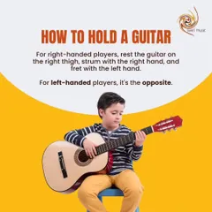 How to hold a guitar correctly is crucial for comfort and proper technique. This guide shows the correct posture for both right-handed and left-handed players.