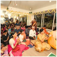 The faces of our community radiate happiness during the Janmashtami bhajans. These celebrations are a beautiful reminder of the joy that comes from shared spiritual practice.