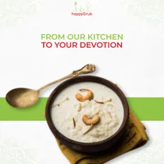 From our kitchen to your devotion. This kheer is part of our special Paryushan menu, made with compliant ingredients to offer a touch of sweetness during your observance.