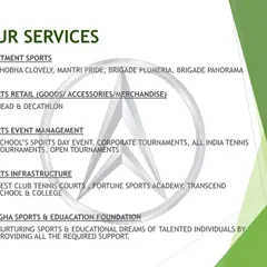 A summary of the diverse services we offer, from managing sports days for schools and corporate tournaments to developing best-in-class tennis court infrastructure. We provide end-to-end solutions for the entire sports ecosystem.