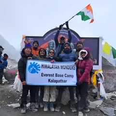 Success on a major trek like Everest Base Camp is a team effort. Here we are with our group, celebrating the achievement together. I help you build the personal fitness so you can be a strong, reliable member of any trekking team you join.