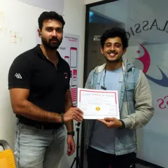 Celebrating a student's commitment to professional education. Holding this certificate means he has the foundational knowledge to build a successful career as a personal trainer.