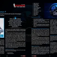 This feature recognizes my work as an entrepreneur revolutionizing the world with futuristic technologies. It speaks to my mission of turning challenges into opportunities with dynamic, integrity-driven automation services.