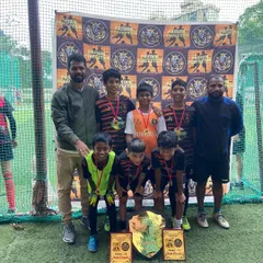 Our U13 champions celebrating their win at the Passion Perfect tournament.