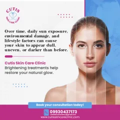 Daily environmental damage can make skin appear dull and uneven. This image explains how my specialized brightening treatments work to counteract these effects, restoring your skin's natural glow and luminosity.