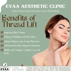 Explore the benefits of our Thread Lift treatment. It improves skin texture, reduces wrinkles and fine lines, provides an instant lift, and stimulates cell renewal through collagen production for a younger-looking face and neck.