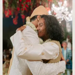 In the end, it's all about moments like this. A quiet, heartfelt embrace between Kahran and Gourav after their vows. We design beautiful spaces, but our real work is creating the backdrop for pure, unscripted emotion. This is why we do what we do.