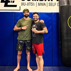 In Delhi, getting some last-minute strategy and technical work with Coach Mohit Chawla at The Combat Laboratory before a competition.