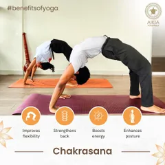 Chakrasana (Wheel Pose) is a powerful backbend that opens the heart. Discover its benefits for flexibility, back strength, energy, and posture.