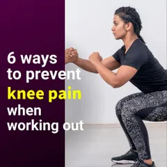 An informational post on 6 ways to prevent knee pain when working out. As someone who has recovered from a knee injury, I share practical tips to help others train safely and effectively.