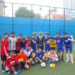 Saturdays and Sundays are for soccer! A photo of our weekend batch players with their coach. DM us for details to join the action.