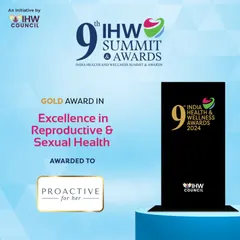 We are honored to receive the Gold Award in Excellence for our work in reproductive and sexual health from the IHW Council. This recognition fuels our commitment to revolutionizing healthcare for women in India.