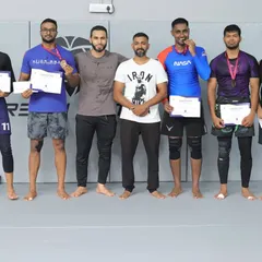 The winning teams from our epic Sunday in-house tournament, celebrating with their medals and certificates.