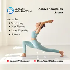 Ashwa Sanchalanasana, or the Equestrian Pose, is a key part of the Sun Salutation sequence. It is excellent for stretching the hip flexors and improving lung capacity, which directly supports a deeper and more effective breathwork practice.