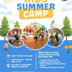 Make this summer count with exciting activities. This poster for our Kids Summer Camp details the schedule and the range of creative sessions we offer to make learning fun.