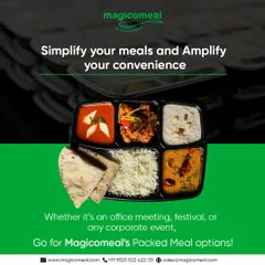 Simplify your meals and amplify your convenience with our packed meal options. They are the perfect fuss-free solution for any office meeting, festival, or corporate event.