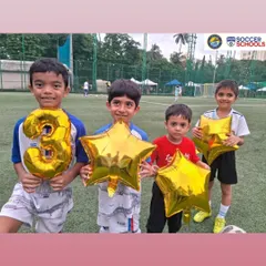 Our youngest players celebrating the academy's 3-Star AIFF Accreditation. The future is bright, and their journey with us is built on a foundation of excellence.