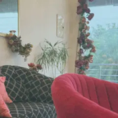 Your happy place. A glimpse of the cozy and stylish waiting area in my salon.
