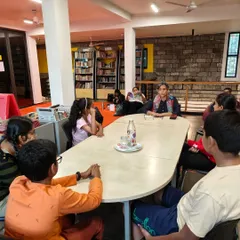 Our young readers having an intimate, interactive session with multiple award-winning author Mandira Shah. It's moments like these that truly inspire a lifelong love for books.