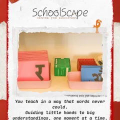 A love letter to Montessori materials. This image of Hindi sandpaper letters shows how we guide little hands to big understandings, making learning a beautiful, tactile experience.