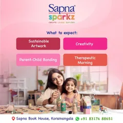 We believe in the power of art for relaxation and connection. Our workshops provide a therapeutic morning of creativity, perfect for a parent-child bonding activity or a relaxing solo outing.