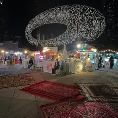 Dubai nights at the Ramadan District. The vibrant atmosphere and beautiful setup made for a magical workplace.