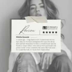 Mithila Gawade's review speaks to the years of trust she has placed in my team for her skin and hair issues. I am grateful for her appreciation of our team's particular and perfect approach to their work.