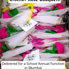 It was a joy to create these custom rose bouquets for a school's annual function. Each one was wrapped with care, ready to be gifted. I can create similar thoughtful, handmade gifts for your special events too.