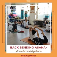 A look at the benefits of backbending asanas, which are a core part of our TTC. This graphic explains how they help release emotional blockages and build courage.