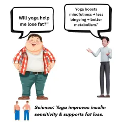 Will yoga help you lose fat? Absolutely. It boosts mindfulness, which leads to less emotional eating, and improves insulin sensitivity, which helps your body manage metabolism more effectively.