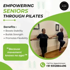 We are passionate about empowering seniors through Pilates. Our tailored programs boost stability, build strength, and promote flexibility, because movement knows no age.