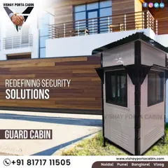 I am redefining security solutions with my custom guard cabins. This model is designed to be placed at entry points, offering a clear line of sight and a professional appearance for your property.