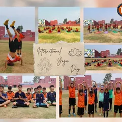 Finding balance on and off the field. My players participating in a yoga session on International Yoga Day, focusing on flexibility, mindfulness, and injury prevention.