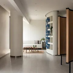 Our design for the "Sculpta" clinic, for aesthetic plastic surgeons, is a sanctuary of discretion and serenity. The space is harmonized with the essence of beautification, featuring calming colors, soft lighting, and intriguing art.