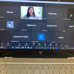 A screenshot from another successful online workshop. You can see the diverse group of participants actively engaged in the session, learning about image management from the comfort of their homes.