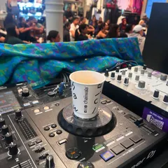 A cup of chai on the decks. A perfect summary of my vibe, blending my Indian roots with the tools of the global music scene. This was during a set in London.